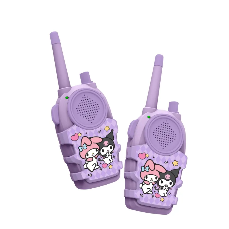 SET WALKIE TALKIES PER BAMBINI KUROMI, A PILE (NON INCLUSE), VIOLA E NERO - The Shop Gamer