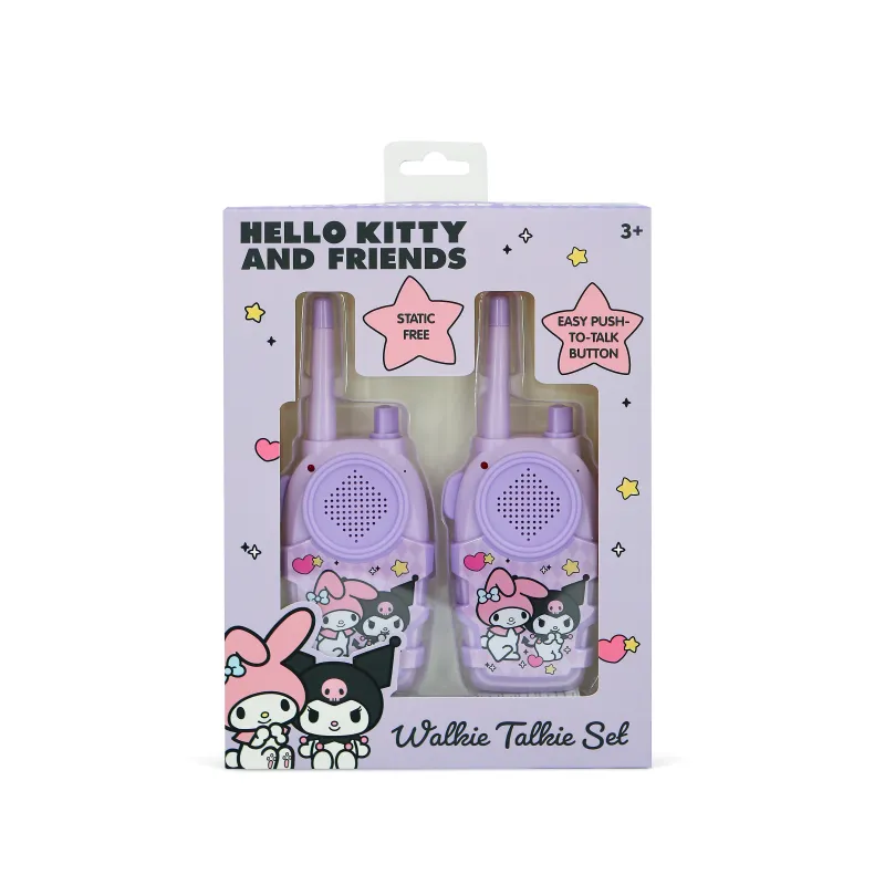 SET WALKIE TALKIES PER BAMBINI KUROMI, A PILE (NON INCLUSE), VIOLA E NERO - The Shop Gamer