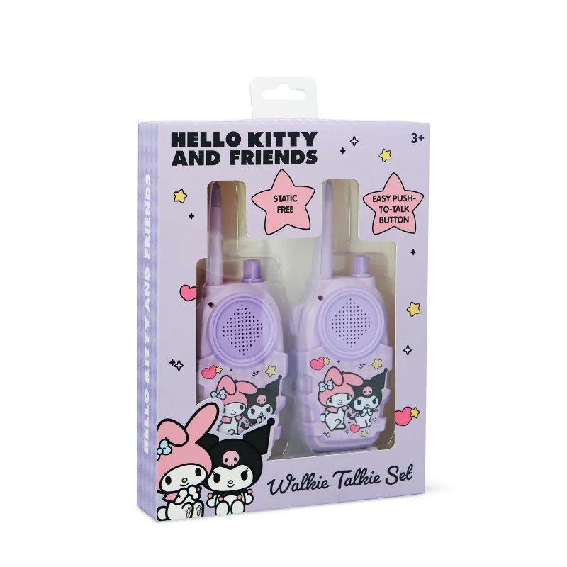 SET WALKIE TALKIES PER BAMBINI KUROMI, A PILE (NON INCLUSE), VIOLA E NERO - The Shop Gamer