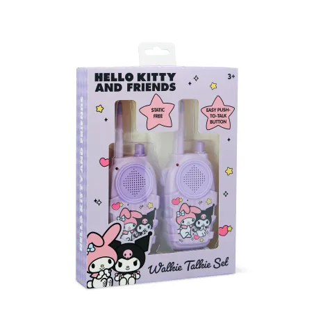 SET WALKIE TALKIES VOOR KINDEREN KUROMI, INTERCOMS OP BATTERIJEN, NIET INBEGREPEN, PAARS EN ZWART - The Shop Gamer