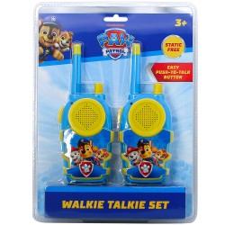 CONJUNTO DE WALKIE TALKIES INFANTILES PATRULLA CANINA INTERCOMUNICADORES A PILAS (NO INCLUIDAS)