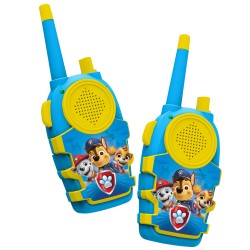 CONJUNTO DE WALKIE TALKIES INFANTILES PATRULLA CANINA INTERCOMUNICADORES A PILAS (NO INCLUIDAS)