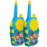 CONJUNTO DE WALKIE TALKIES INFANTILES PATRULLA CANINA INTERCOMUNICADORES A PILAS (NO INCLUIDAS)