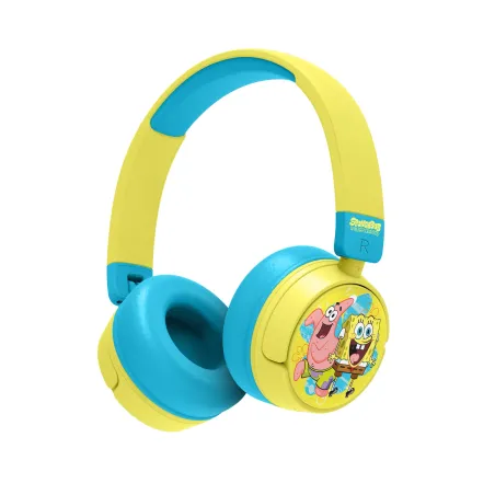 KIDS' WIRELESS HEADPHONES, BOB ESPONJA, WITH PARENTAL VOLUME CONTROL AND AUDIO SHARING CABLE - The Shop Gamer