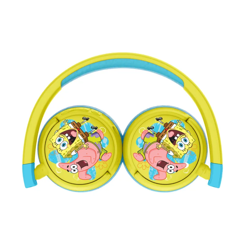 DRAADLOZE KINDERHOOFDTELEFOON BOB ESPONJA MET OUDERLIJK VOLUMEBEHEER EN KABEL VOOR AUDIODELEN - The Shop Gamer