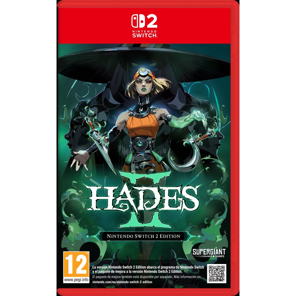 HADES II NINTENDO SWITCH 2 EDITION JUEGO FÍSICO PARA NINTENDO SWITCH2 VERSIÓN ESPAÑOLA GARANTÍA EUROPEA EU WARRANTY