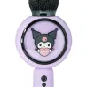 MICROFONO KARAOKE WIRELESS CON LUCI LED KUROMI, COMPATIBILE CON QUALSIASI SORGENTE AUDIO BLUETOOTH, LICENZA UFFICIALE KUROMI - T