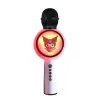 MICRO SANS FIL DE KARAOKÉ KUROMI AVEC LUMIÈRES LED, COMPATIBLE AVEC TOUTE SOURCE AUDIO BLUETOOTH, LICENCE OFFICIELLE KUROMI - Th