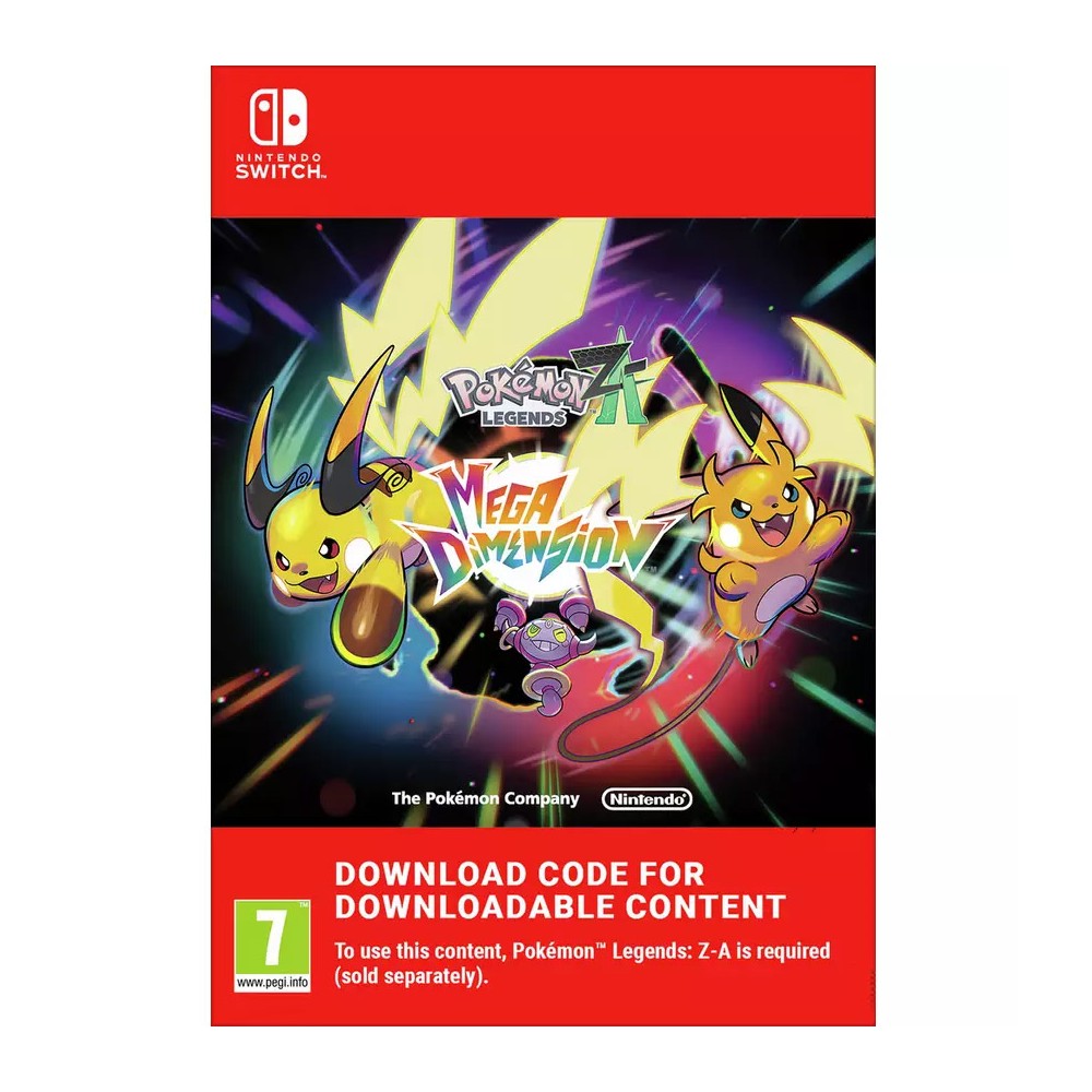 LEYENDAS POKÉMON: Z-A «MEGADIMIENSIÓN» NINTENDO SWITCH Y NINTENDO SWITCH 2 EDITION CONTENIDO DESCARGABLE CÓDIGO DESCARGA DIGITAL