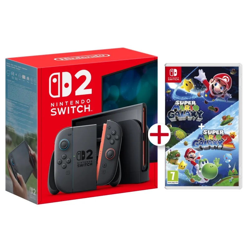 Console Nintendo Switch 2 + SUPER MARIO GALAXY 1 y 2, version espagnole - The Shop Gamer