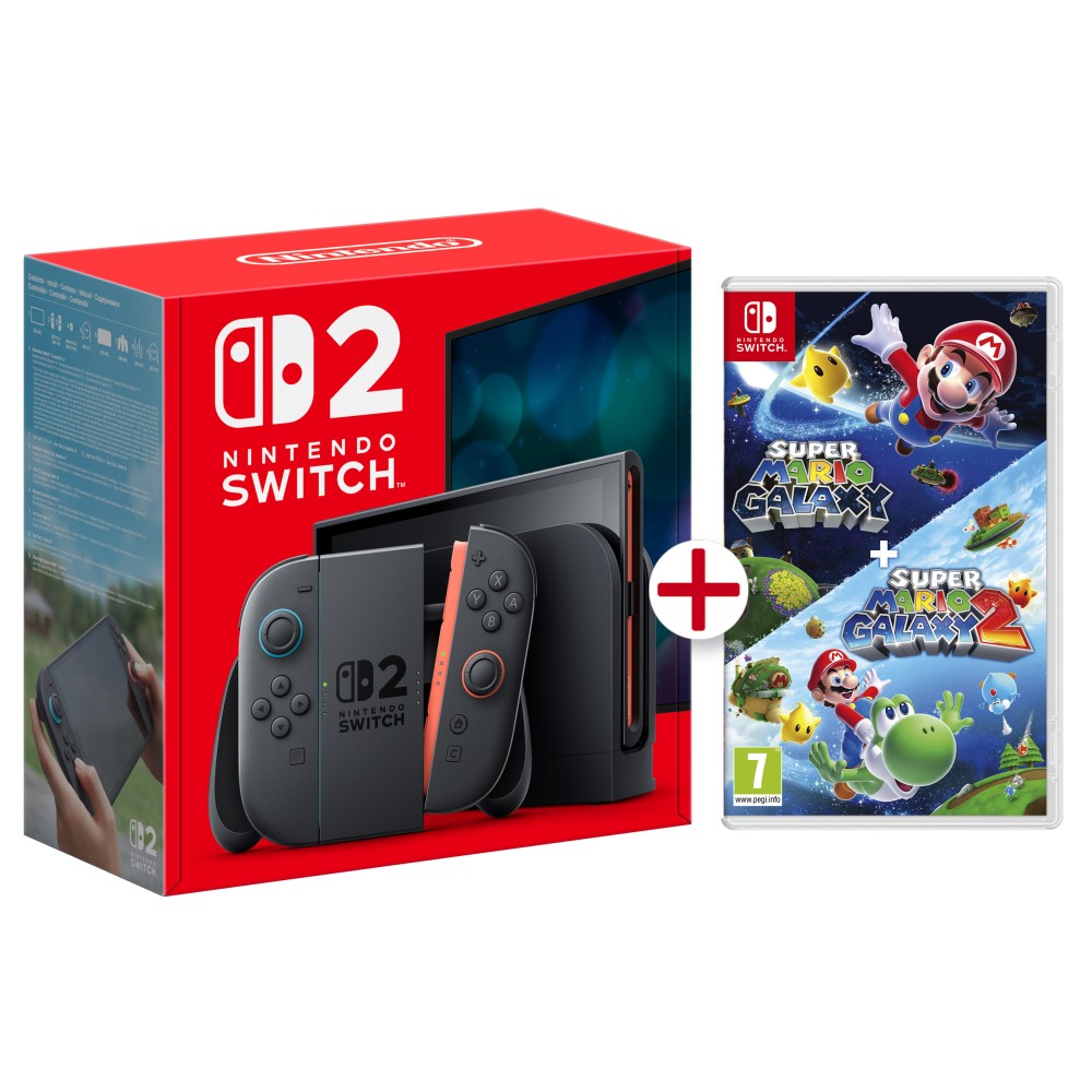 CONSOLA NINTENDO SWITCH 2 + SUPER MARIO GALAXY 1 y 2 VERSIÓN ESPAÑOLA