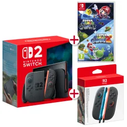 NINTENDO SWITCH 2-CONSOLE + SUPER MARIO GALAXY 1 EN SUPER MARIO GALAXY 2 + JOYCON 2 SWITCH 2 SPAANSE VERSIE - The Shop Gamer