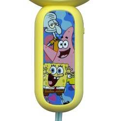MINI VENTILADOR DE MANO BOB ESPONJA CON BATERÍA RECARGABLE COLOR AMARILLO Y AZUL SPONGEBOB SQUAREPANTS
