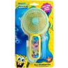 MINI VENTILADOR DE MANO BOB ESPONJA CON BATERÍA RECARGABLE COLOR AMARILLO Y AZUL SPONGEBOB SQUAREPANTS