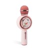 MICRÓFONO KARAOKE CON ALTAVOZ INALÁMBRICO POKEMON JIGGLY PUFF CON LUZ LED POPSING COLOR ROSA PÁLIDO