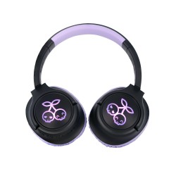 AURICULARES INALÁMBRICOS KUROMI PLEGABLES CON LUZ LED Y LICENCIA OFICIAL