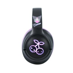 AURICULARES INALÁMBRICOS KUROMI PLEGABLES CON LUZ LED Y LICENCIA OFICIAL