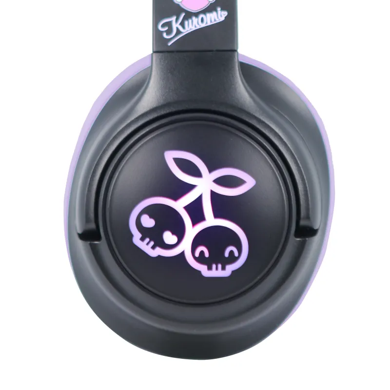KUROMI FOLDABLE WIRELESS HEADPHONES WITH LED LIGHT AND OFFICIAL LICENCE - The Shop Gamer