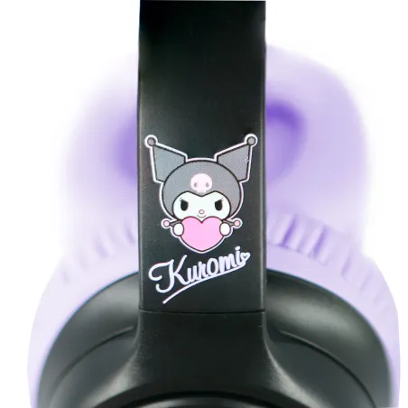 CUFFIE WIRELESS PIEGHEVOLI KUROMI CON LUCE LED E LICENZA UFFICIALE - The Shop Gamer
