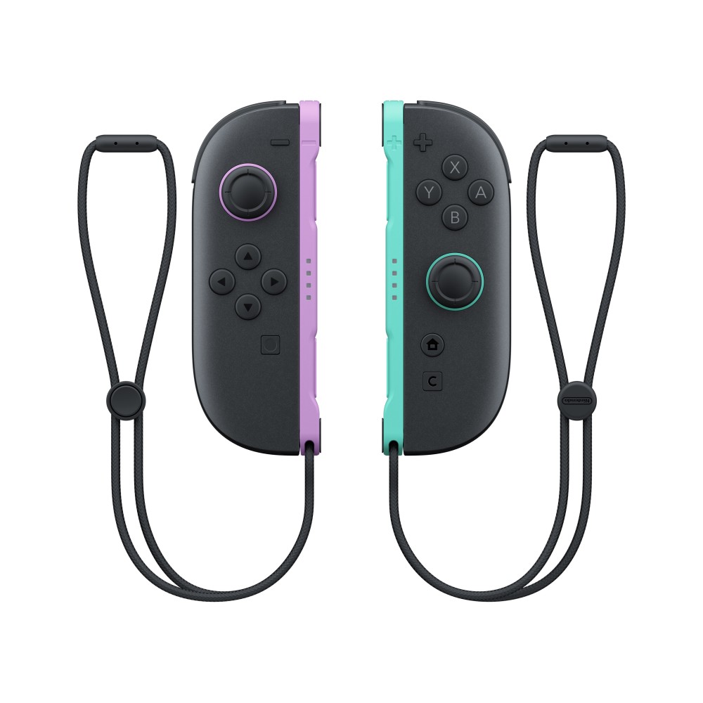 JOY-CON 2 PAREJA PÚRPURA/VERDE MANDOS PARA NINTENDO SWITCH 2 VERSIÓN ESPAÑOLA GARANTÍA EUROPEA EUROPEAN WARRANTY