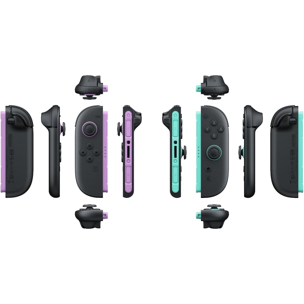 JOY-CON 2 PAREJA PÚRPURA/VERDE MANDOS PARA NINTENDO SWITCH 2 VERSIÓN ESPAÑOLA GARANTÍA EUROPEA EUROPEAN WARRANTY
