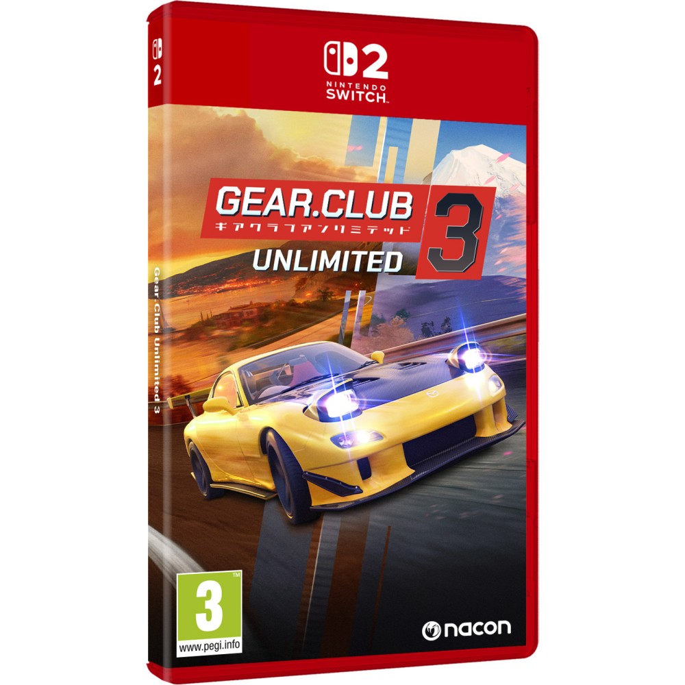 GEAR CLUB UNLIMITED 3 SWITCH2 TARJETA LLAVE DE JUEGO PARA NINTENDO SWITCH 2 VERSIÓN ESPAÑOLA GARANTÍA EUROPEA EUROPEAN WARRANTY