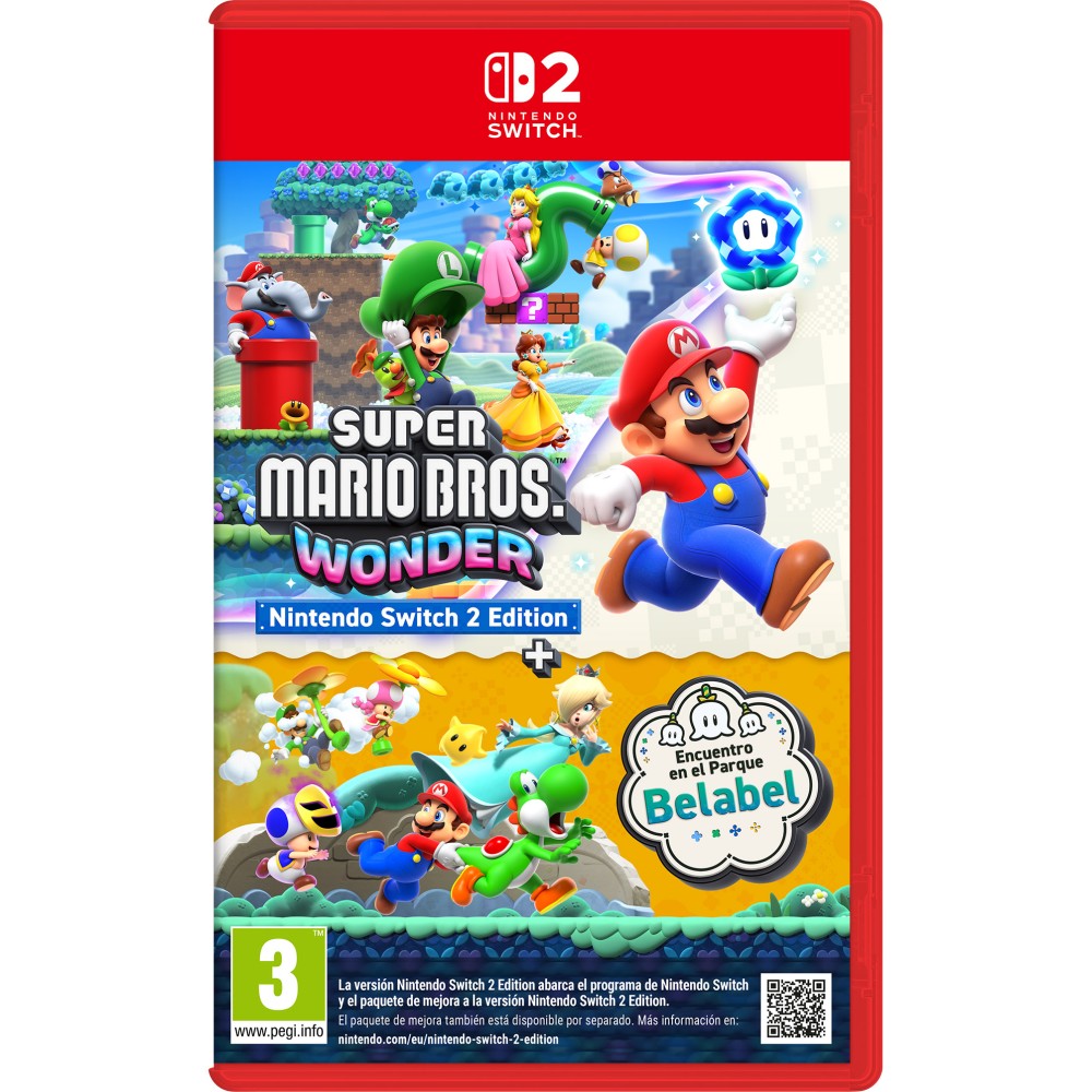 SUPER MARIO BROS. WONDER NINTENDO SWITCH 2 EDITION + ENCUENTRO EN EL PARQUE BELABEL SWITCH2 JUEGO FÍSICO VERSIÓN ESPAÑOLA
