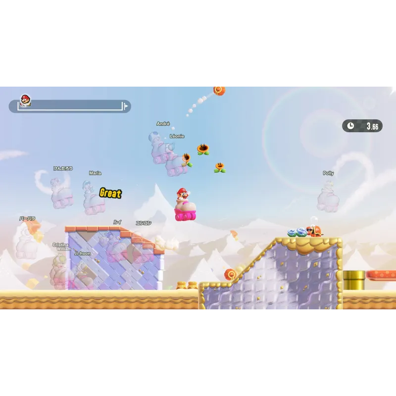 SUPER MARIO BROS. WONDER NINTENDO SWITCH 2 ÉDITION + ENCUENTRO EN EL PARQUE BELABEL SWITCH2, JEU PHYSIQUE, VERSION ESPAGNOLE - T