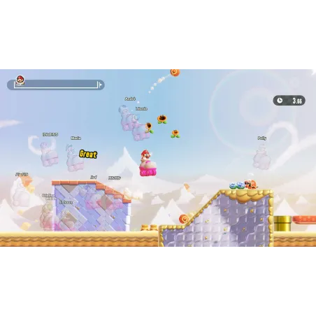 SUPER MARIO BROS. WONDER NINTENDO SWITCH 2 ÉDITION + ENCUENTRO EN EL PARQUE BELABEL SWITCH2, JEU PHYSIQUE, VERSION ESPAGNOLE - T