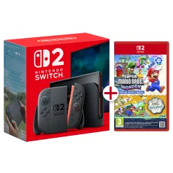 NINTENDO SWITCH 2 CONSOLE AND SUPER MARIO BROS WONDER GAME, NINTENDO SWITCH 2 EDITION, SPANISH VERSION, EUROPEAN WARRANTY - The 