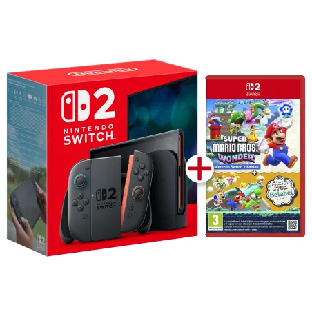 NINTENDO SWITCH 2-CONSOLE EN SUPER MARIO BROS WONDER, NINTENDO SWITCH2 EDITION, SPAANSE VERSIE, EUROPESE GARANTIE - The Shop Gam