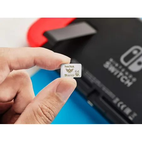 CARTE MICRO SDXC SANDISK 64 GO POUR NINTENDO SWITCH, ZELDA OFFICIELLE, NON COMPATIBLE AVEC SWITCH 2 - The Shop Gamer