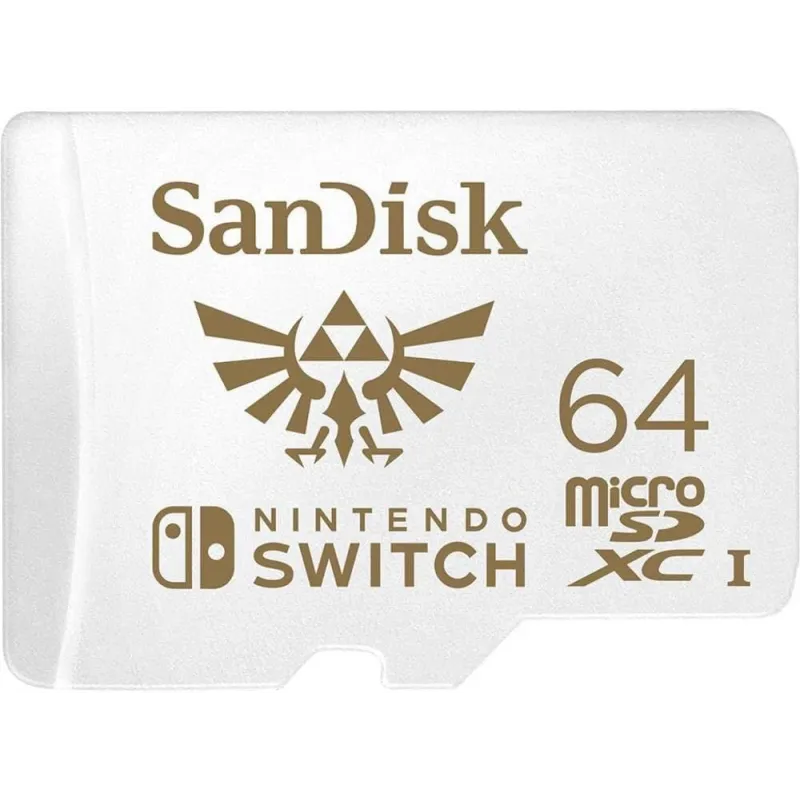 SCHEDA MICRO SDXC SANDISK 64GB PER NINTENDO SWITCH UFFICIALE ZELDA NON COMPATIBILE CON SWITCH 2 - The Shop Gamer