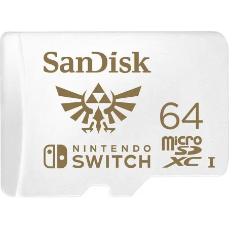 SCHEDA MICRO SDXC SANDISK 64GB PER NINTENDO SWITCH UFFICIALE ZELDA NON COMPATIBILE CON SWITCH 2 - The Shop Gamer