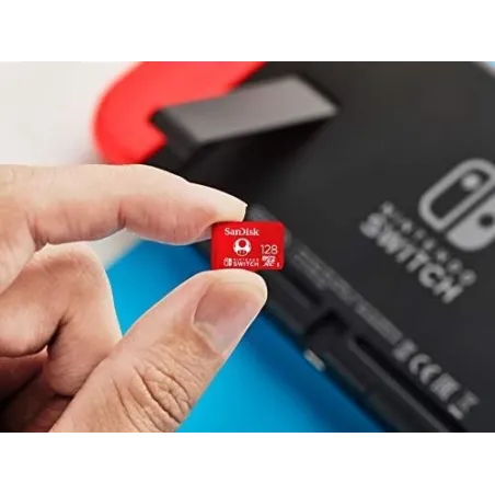 CARTE MICRO SDXC SANDISK 128 GO POUR NINTENDO SWITCH, OFFICIELLE MARIO, NON COMPATIBLE AVEC SWITCH 2 - The Shop Gamer
