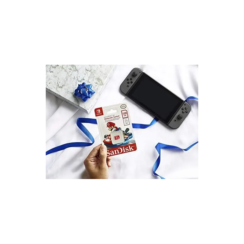 CARTE MICRO SDXC SANDISK 128 GO POUR NINTENDO SWITCH, OFFICIELLE MARIO, NON COMPATIBLE AVEC SWITCH 2 - The Shop Gamer