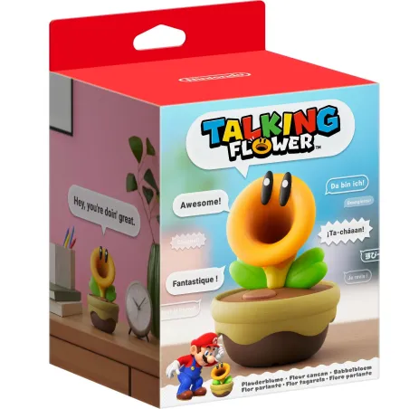 SPRECHENDE BLUMENFIGUR AUS SUPER MARIO WONDER, SPRICHT SELBSTSTÄNDIG ODER AUF KNOPFDRUCK - The Shop Gamer