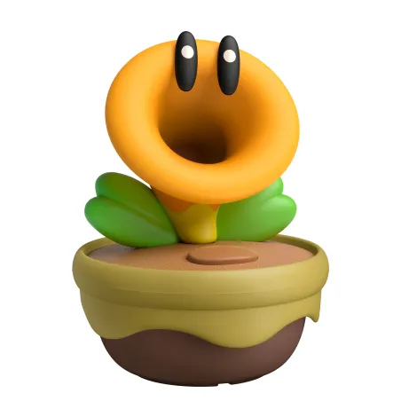 FLOR FALANTE, FIGURA DO JOGO SUPER MARIO WONDER, QUE FALA SOZINHA OU AO PREMIR UM BOTÃO - The Shop Gamer
