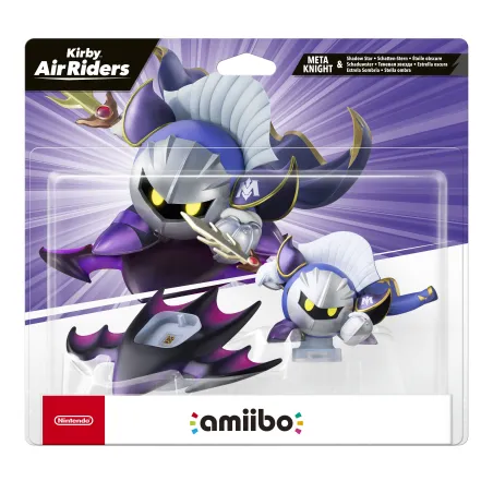 PRÉCOMMANDE FIGURINE AMIIBO META KNIGHT & SHADOW STAR, COLLECTION KIRBY AIR RIDERS, VERSION ESPAGNOLE, GARANTIE EUROPÉENNE - The