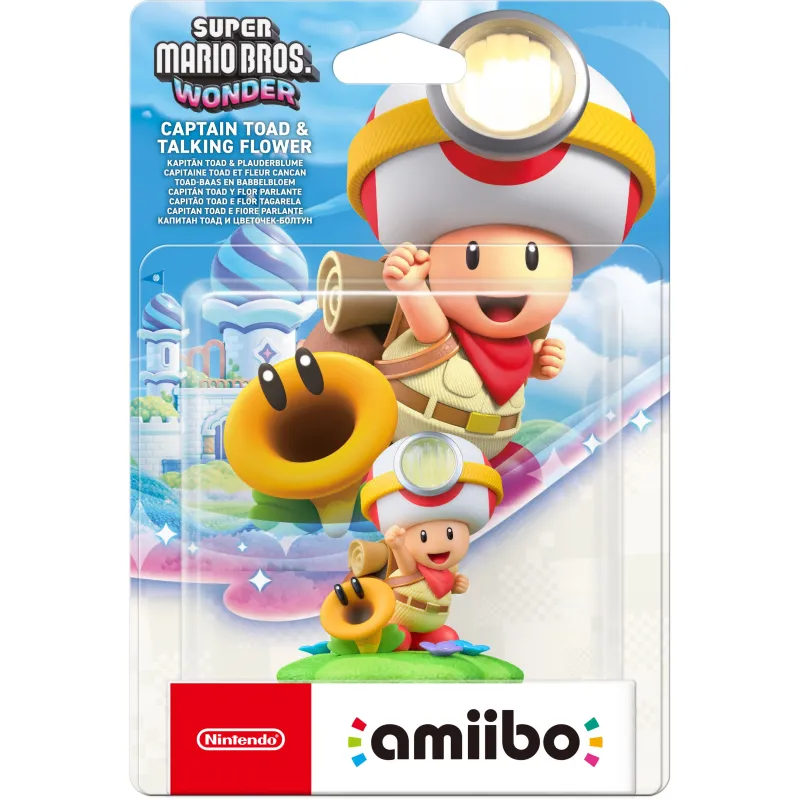 AMIIBO-FIGUUR CAPTAIN TOAD EN PRATENDE BLOEM, COLLECTIE SUPER MARIO BROS WONDER, SPAANSE VERSIE, EUROPESE GARANTIE - The Shop Ga