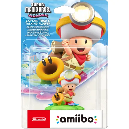 AMIIBO-FIGUUR CAPTAIN TOAD EN PRATENDE BLOEM, COLLECTIE SUPER MARIO BROS WONDER, SPAANSE VERSIE, EUROPESE GARANTIE - The Shop Ga