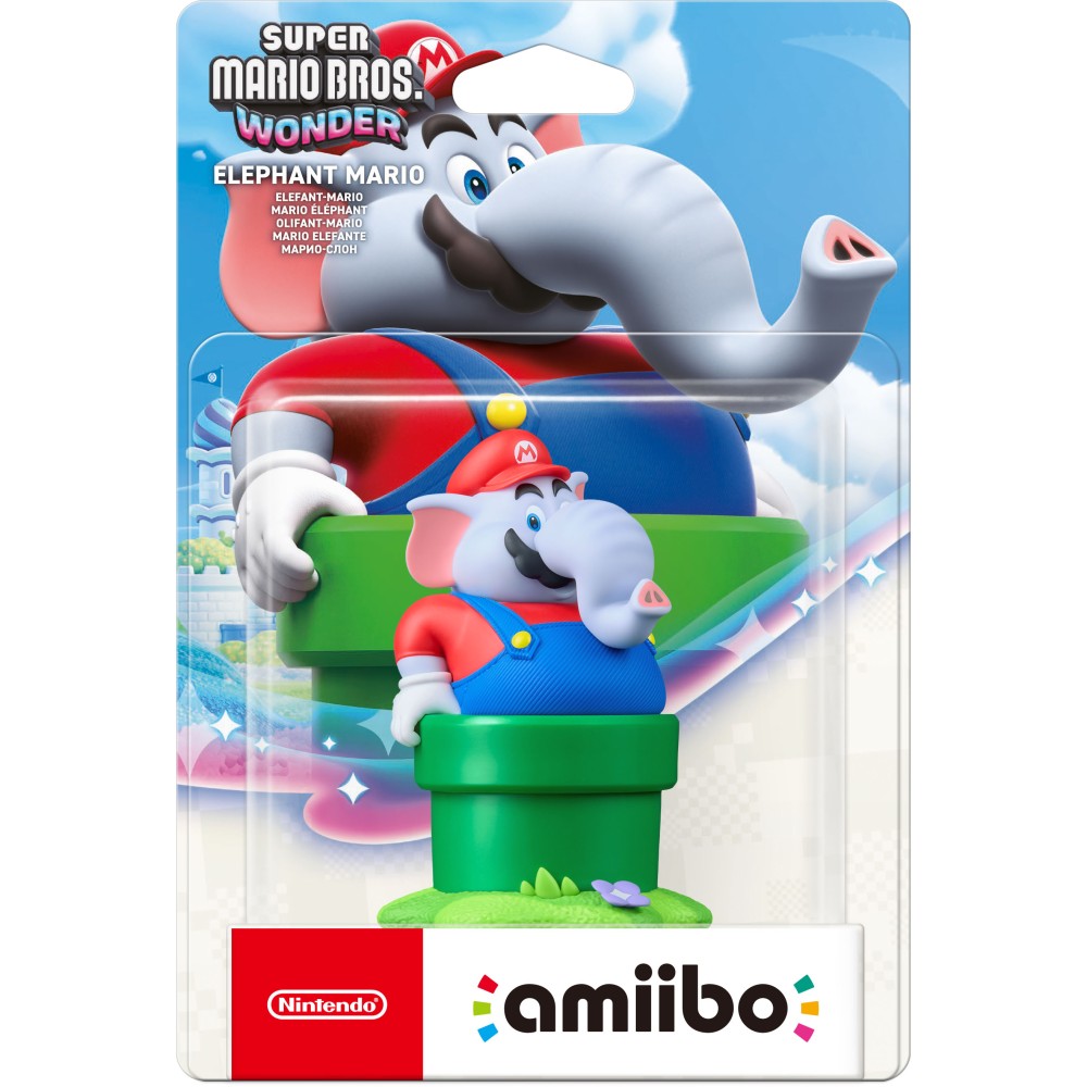 FIGURA AMIIBO MARIO ELEFANTE COLECCIÓN SUPER MARIO BROS WONDER VERSIÓN ESPAÑOLA GARANTÍA EUROPEA