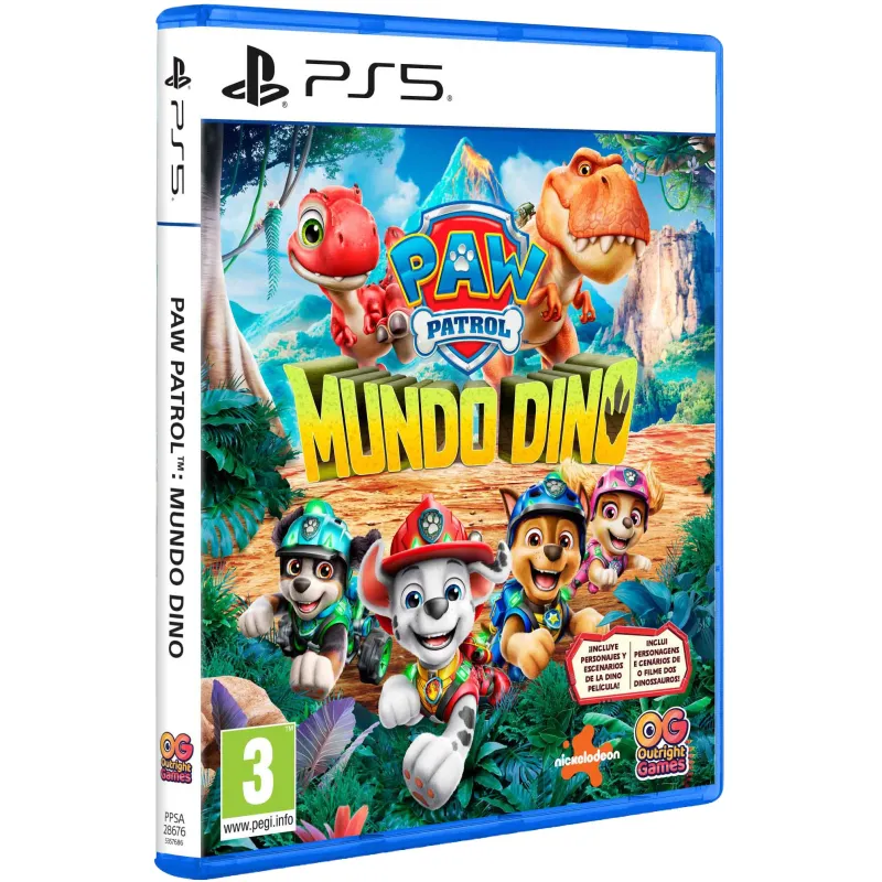 PAW PATROL MUNDO DINO, CHOOSE VERSION PS5 PLAYSTATION 5 SWITCH NINTENDO SWITCH, PHYSICAL GAME, SPANISH VERSION, EU WARRANTY - Th