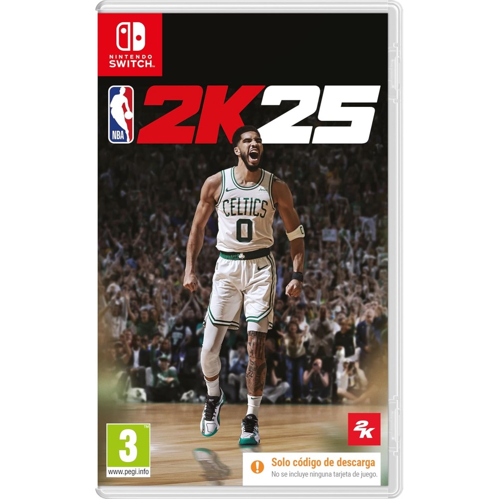 NBA 2K25 NINTENDO SWITCH CAJA CON CÓDIGO DE DESCARGA VERSIÓN ESPAÑOLA GARANTÍA EUROPEA EUROPEAN WARRANTY