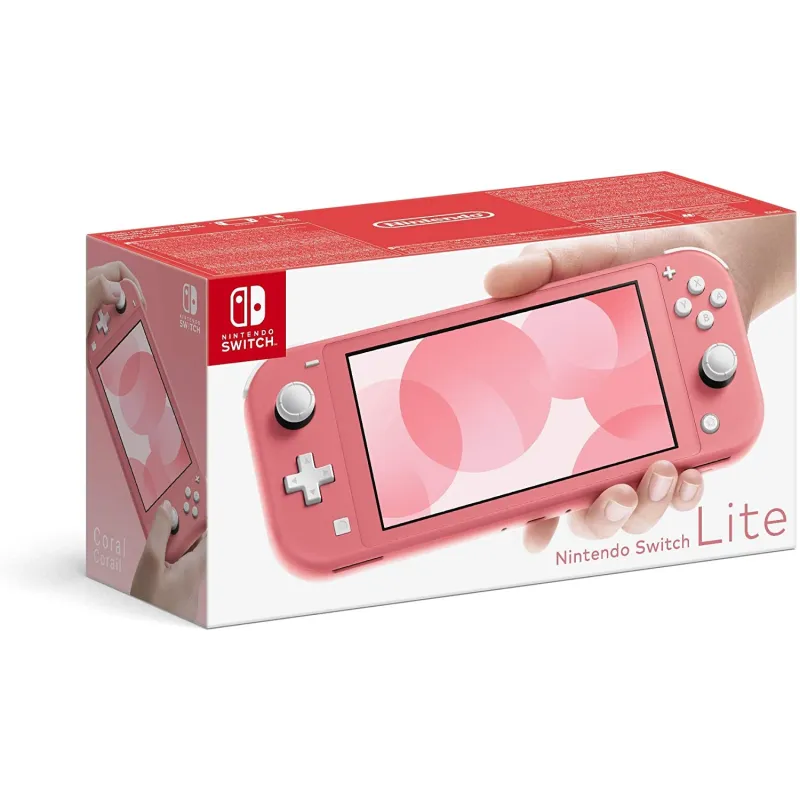 NINTENDO SWITCH LITE CORALLO + JUST DANCE 25 IN SCATOLA CON CODICE DOWNLOAD DIGITALE GIOCO COMPLETO VERSIONE SPAGNOLA GARANZIA -