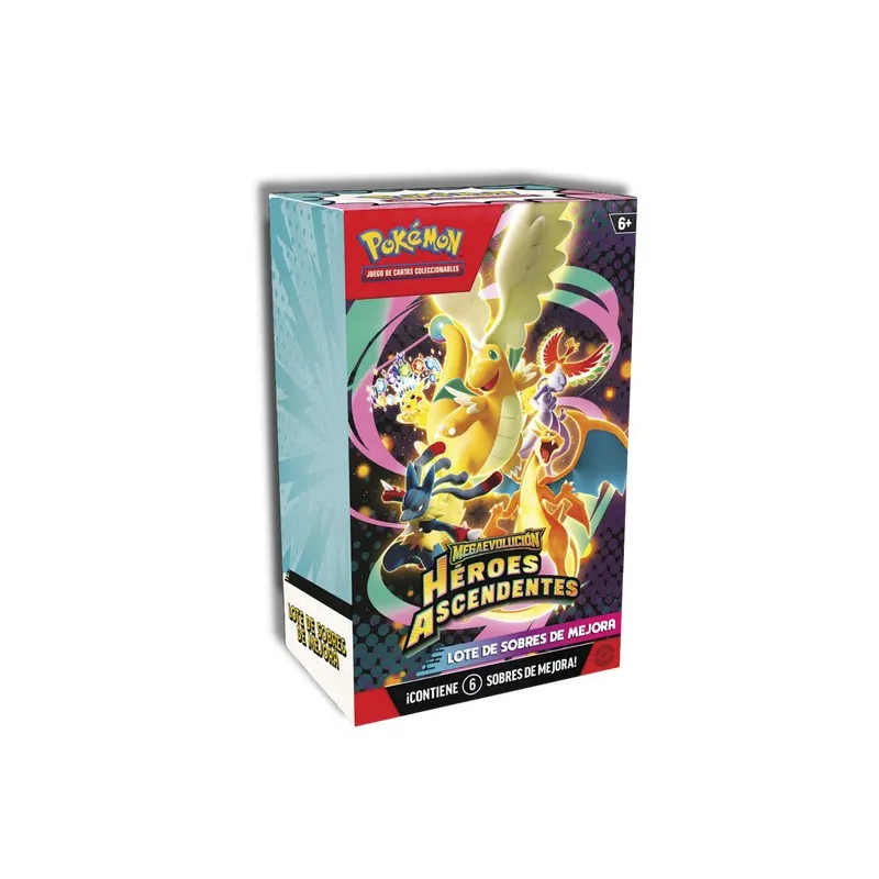 POKEMON TRADING CARD GAME 6 BOOSTER PACK BUNDLE MEGAEVOLUCIÓN HEROES ASCENDENTES POKEMON TCG - The Shop Gamer