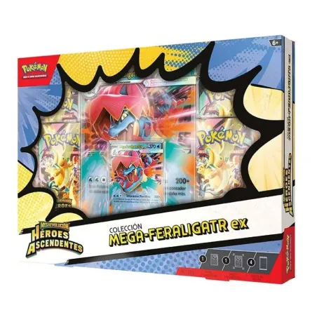 POKEMON JOGO DE CARTAS COLECIONÁVEIS COLEÇÃO MEGA-FERALIGATR EX MEGAEVOLUÇÃO HERÓIS ASCENDENTES POKEMON TCG POKEMON JCC - The Sh