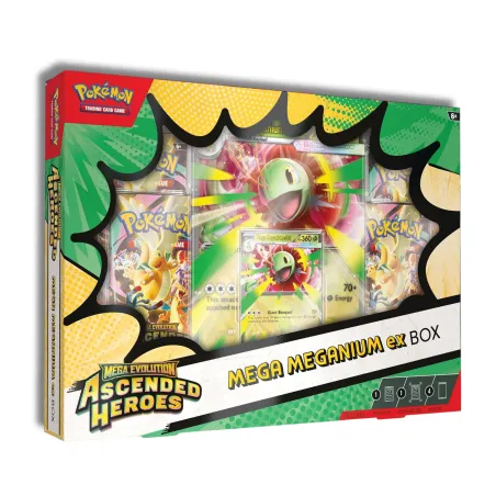 POKEMON GIOCO DI CARTE COLLEZIONABILI COLLEZIONE MEGA-MEGANIUM EX MEGAEVOLUCIÓN HÉROES ASCENDENTES POKEMON TCG POKEMON JCC - The