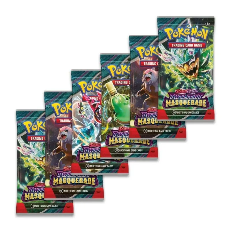 POKEMON TCG SCARLET & VIOLET TWILIGHT MASQUERADE 6-BOOSTER BUNDLE - The Shop Gamer
