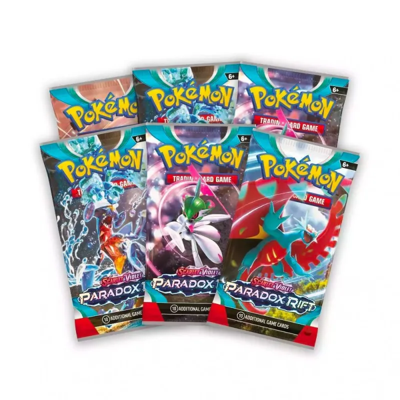 POKEMON JCC ESCARLATA Y PÚRPURA BRECHA PARADÓGICA LOTE DE 6 PACOTES DE REFORÇO POKEMON TCG PARADOX RIFT BOOSTER BUNDLE - The Sho